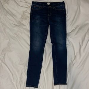 J. Crew Factory straight dark wash jeans